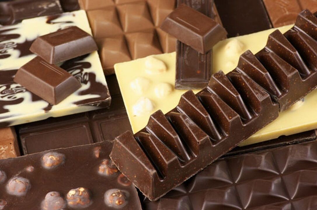 Schokoladendiät zur Gewichtsreduktion. 