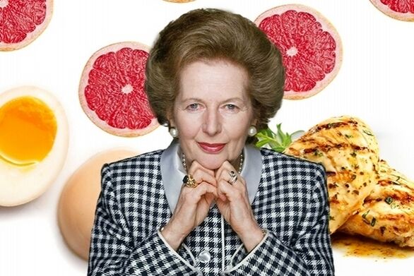 Margaret Thatcher und ihre Diätkost